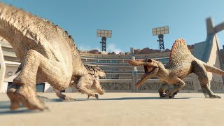 ALL LARGE CARNIVORES BATTLE ROYALE  Jurassic World Evolution 2 [upl. by Jt]