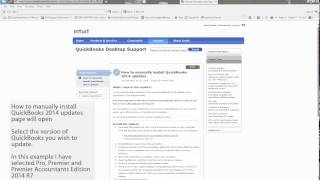 Manually Updating QuickBooks 2014 [upl. by Moulden]