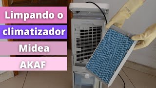 Limpeza do climatizador Midea AKAF [upl. by Grath564]