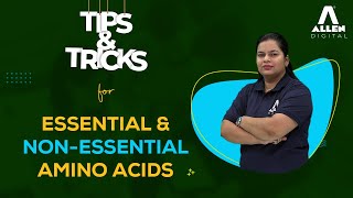 🌟Essential amp NonEssential Amino Acids  Tips and Tricks  ALLENOnlinePrograms [upl. by Cargian]