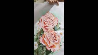 IVANI SANTOS CURSO ONLINE CESTA COM ROSAS EM TONS PASTEIS PARTE 4 [upl. by Jordain344]