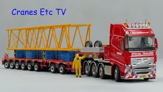 Tonkin Volvo FH  Nooteboom MultiPX 62 Trailer by Cranes Etc TV [upl. by Ynahpets]