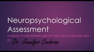 Intro to Neuropsychological Assessment [upl. by Keiryt724]