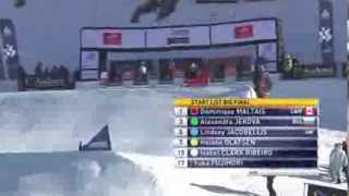 Jacobellis 3rd at SBX World Cup in Vallnord  US Snowboarding [upl. by Nehepts]