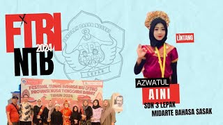 JUARA III MIDARTE BAHASA SASAK  FTBI NTB 2024 SDN 3 LEPAK [upl. by Abba563]