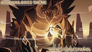 Azhdaha Boss Theme All Phases Lyrics Sub Español  Genshin Impact OST [upl. by Leila]