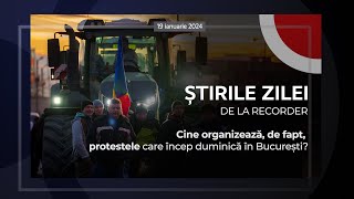 19 IANUARIE 2024 Cine organizează de fapt protestele care încep duminică în București [upl. by Aleunam]