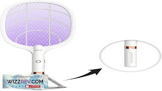 Electric Fly Swatter Racket Rechargeable Fly Zapper 4000 Volt Exclusive 2in1 Review [upl. by Efioa]