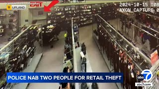 Thieves steal shopping carts full of merchandise from Burlington Coat Factory [upl. by Nibram25]