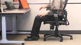 Ergonomic Positioning  Setting Chair Height [upl. by Ahsiei]