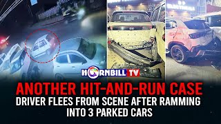 ANOTHER HITANDRUN CASE DRIVER FLEES FROM SCENE AFTER RAMMING INTO 3 PARKED CARS [upl. by Nil672]