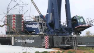 Liebherr  LTR 11200 in windpower operation [upl. by Halliday]