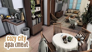 cozy city apartment \\ The Sims 4 speed build [upl. by Nirra]