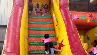 Kids Having Fun At The Play Park HappyLand Park [upl. by Sheets843]