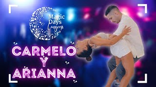 Carmelo y Arianna  Bachata Improvisation  A un Milímetro de ti Bachata Remix DJ Tony Pecino [upl. by Floridia]