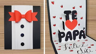 🌼😍 Hermosa tarjeta para el día de la padre😍🦋 Fathers Day Card Handmade Easy Especial día del padre [upl. by Anreval228]