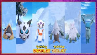 Pokemon Scarlet amp Violet SnoruntGlalieFroslassSnoverAbomasnow amp Glaceon Locations [upl. by Dahlstrom]