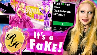 A FAKE ROYALE HIGH GAME TRIED TO SCAM ME 😱 [upl. by Tsiuqram]