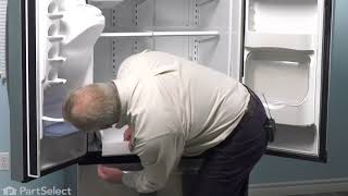 Whirlpool Refrigerator Repair  How to Replace the Pantry Drawer Glide [upl. by Caesaria722]