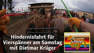 Titanen der Rennbahn 2015 Hindernisfahrt für Vierspänner [upl. by Rorry]