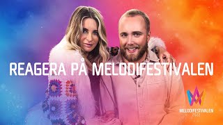 Reagera på Melodifestivalen  Edvin Törnblom amp Carolina Gynning [upl. by Leizahaj861]