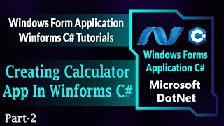 02  Creating Calculator Application In Winforms C  Windows Forms Application Csharp HindiUrdu [upl. by Stacee252]