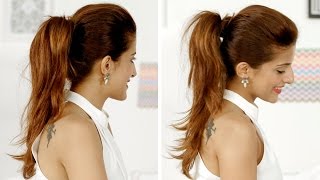 Ponytail Trick How To Add Volume To Your Ponytail  Quick And Easy Hairstyles [upl. by Asilrahc]