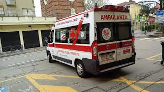 Ambulanza CRI Poirino con sirena HILO [upl. by Leoline659]