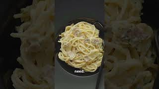 Quick Spaghetti Carbonara Delicious Recipe in Under 5 Minutes short video [upl. by Faxun]