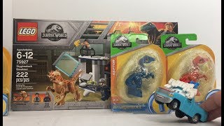 LEGO Jurassic World Stygimoloch Breakout Set 75927  Imaginext TRex amp Raptors Velociraptors [upl. by Stormi]