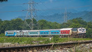 15777 NJP  ALIPURDUAR TOURIST EXPRESS PASSING THROUGH GHEESH RIVER AT FULL SPEED  RF RAJ ROY [upl. by Ainitsirhc]