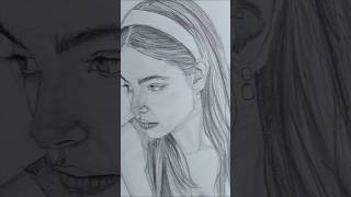 Draw pencil portrait with Loomis method draw drawing pencildrawing shorts [upl. by Eibrad508]