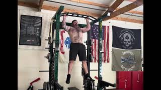 Strict slow eccentric pull ups x 7 [upl. by Vallie]