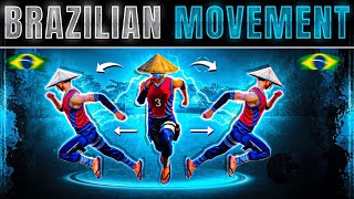 HOW TO DO MOVEMENT LIKE BRAZILIAN PLAYERS🇧🇷  MOVEMENT SECRET REVEALED OF BRAZILIAN PLAYERS IN FF [upl. by Atiekahs]