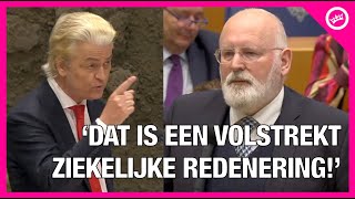 Geert Wilders SLOOPT COMPLOTTHEORIE van jijbakkende Frans Timmermans [upl. by Arreic]