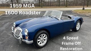 1959 MGA 1600 Roadster [upl. by Ttam]