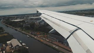 Landing at Schiphol Airport Amsterdam [upl. by Acinahs4]