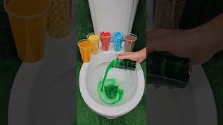 ASMR Various Candy Colors Rainbow Candy in Toilet [upl. by Nyhagen976]