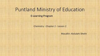 Chemistry  Chapter 2  Lesson 2 [upl. by Ihsir724]