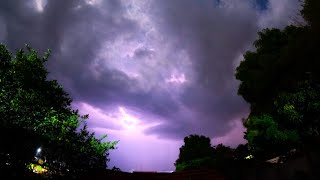 GoPro Hero 11  Cumulonimbus Lightning Night Lapse – October 15 2024 [upl. by Orlina946]