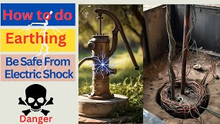 How to be safe from electric shock in hand pump How to do electrical earthing earthing electrical [upl. by Miran]