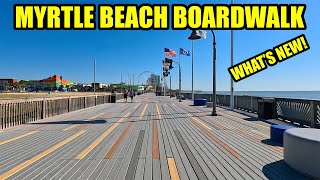 Whats NEW on the Myrtle Beach Boardwalk amp Ocean Boulevard in April 2024  Full Tour [upl. by Elleira]