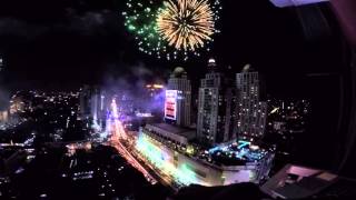 Bangkok New Years Eve 2016 Countdown and Fireworks Over Central World [upl. by Sasha]