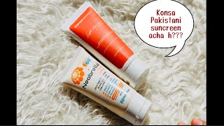 Nirvana botanics sunscreen vs neobrella sunblock Pakistani sunscreen [upl. by Aserat]