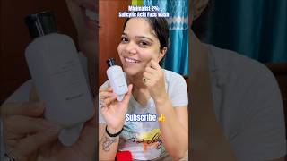 Face wash for combination to oily acne prone skin  Minimalist salicylic acid face wash shortsvideo [upl. by Alikat]