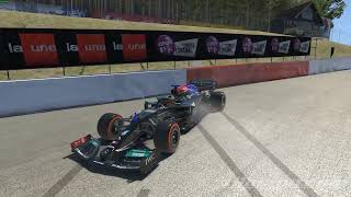 IRacing  Mercedes W12 Realistic F1  High Speed Tire Blowout  SPA [upl. by Ailgna813]