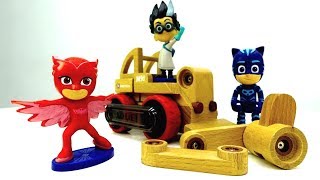 Kinderfilm auf Deutsch Wir spielen mit PJ Masks Toys [upl. by Frager]