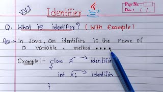 identifiers in java hindi  Learn Coding [upl. by Agem680]