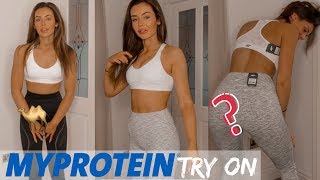 AFFORDABLE ACTIVEWEAR  MYPROTEIN TRY ON amp SQUAT TEST [upl. by Leihcar]