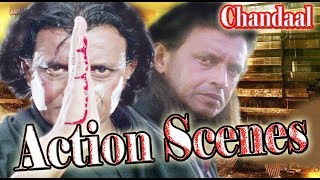 Chandaal Movie  Action Scenes  Mithun Chakraborty [upl. by Gnirol]